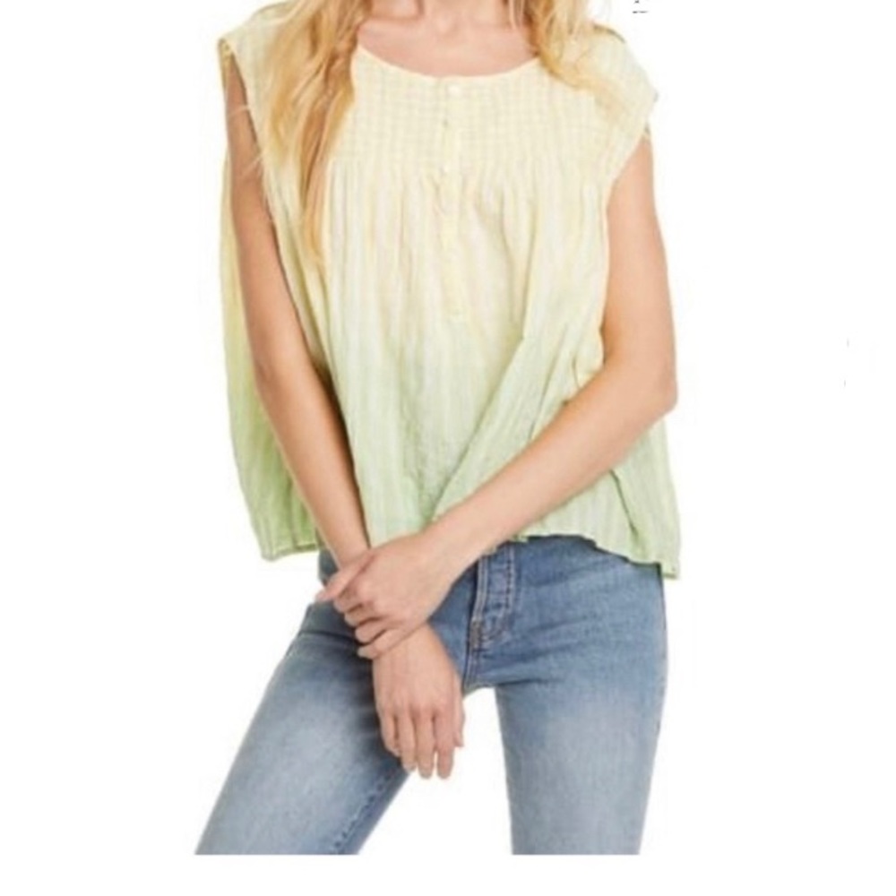 Free People Little Bit of Something Ombre Blouse